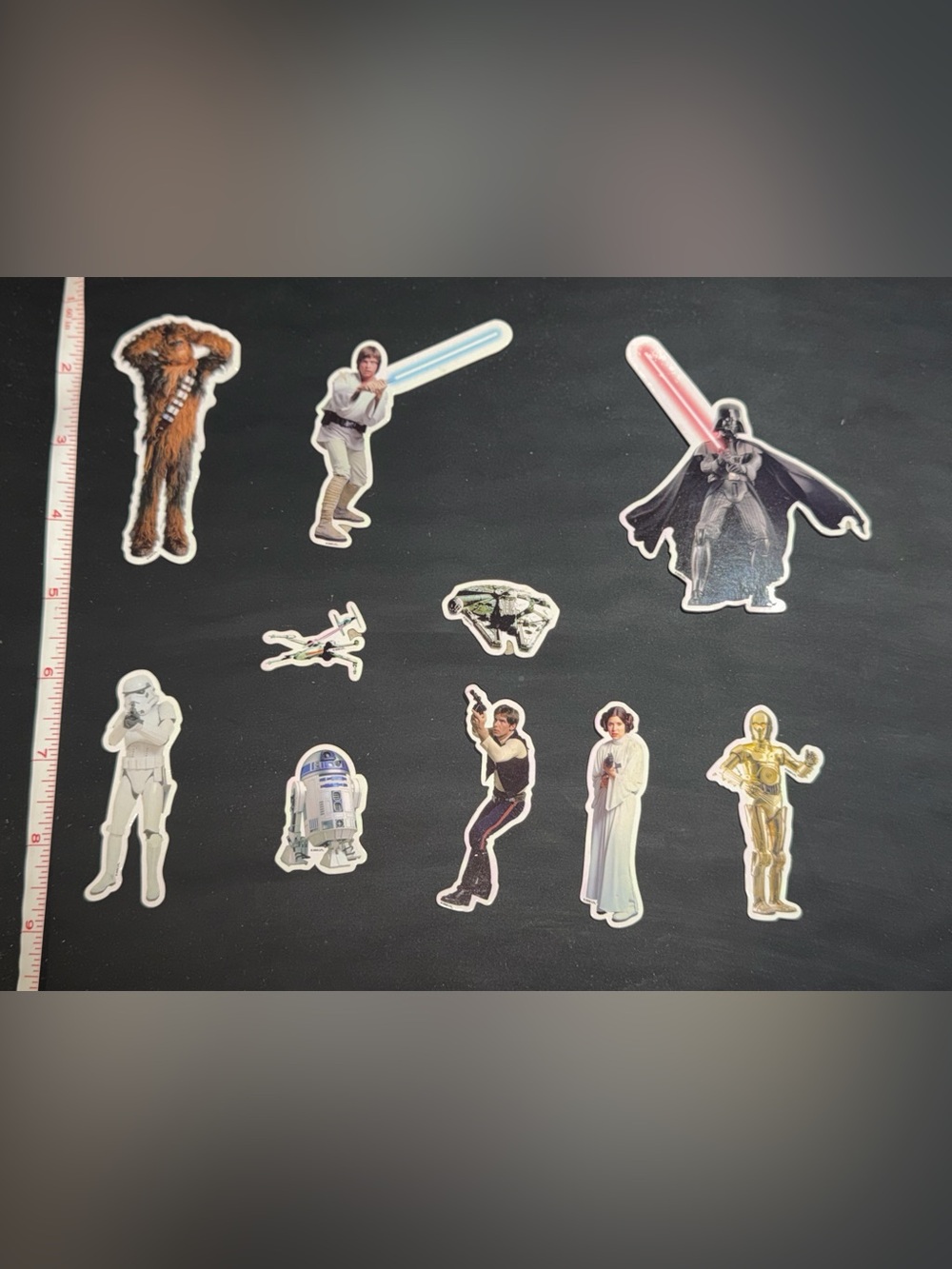 Set of ten vintage Star Wars fridge magnets